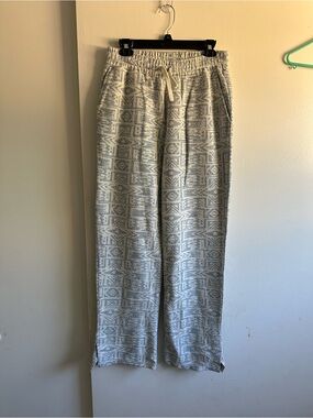 Boohoo Gray Patterned Jogger Sweatpants